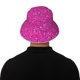 thumbnail image 5 of Balery Rose Red Glitter Sombreros para el sol para hombre y mujer, sombrero de pescador con UPF 50+, 5 of 6