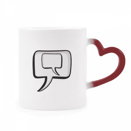 

Daily Language Chat Dialogue Understanding Heat Sensitive Mug Red Color Changing Stoneware Cup