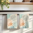 thumbnail image 7 of Coastal Turquoise Kitchen Towels Set of 1, Ocean Coral Starfish Shell Modern Sea Absorbent Dish Towels for Kitchen, Microfiber Hand Towel, Quick Drying Tea Towel for Cleaning Decorative Dishcloths, 7 of 7