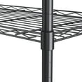 thumbnail image 6 of Qhomic 6-Tier Wire Shelving Unit Storage Rack Metal Shelf Organizer with 6 Hooks for Kitchen Bathroom Garage Balcony 21.26" x 11.42" x 62.99", Black, 6 of 10