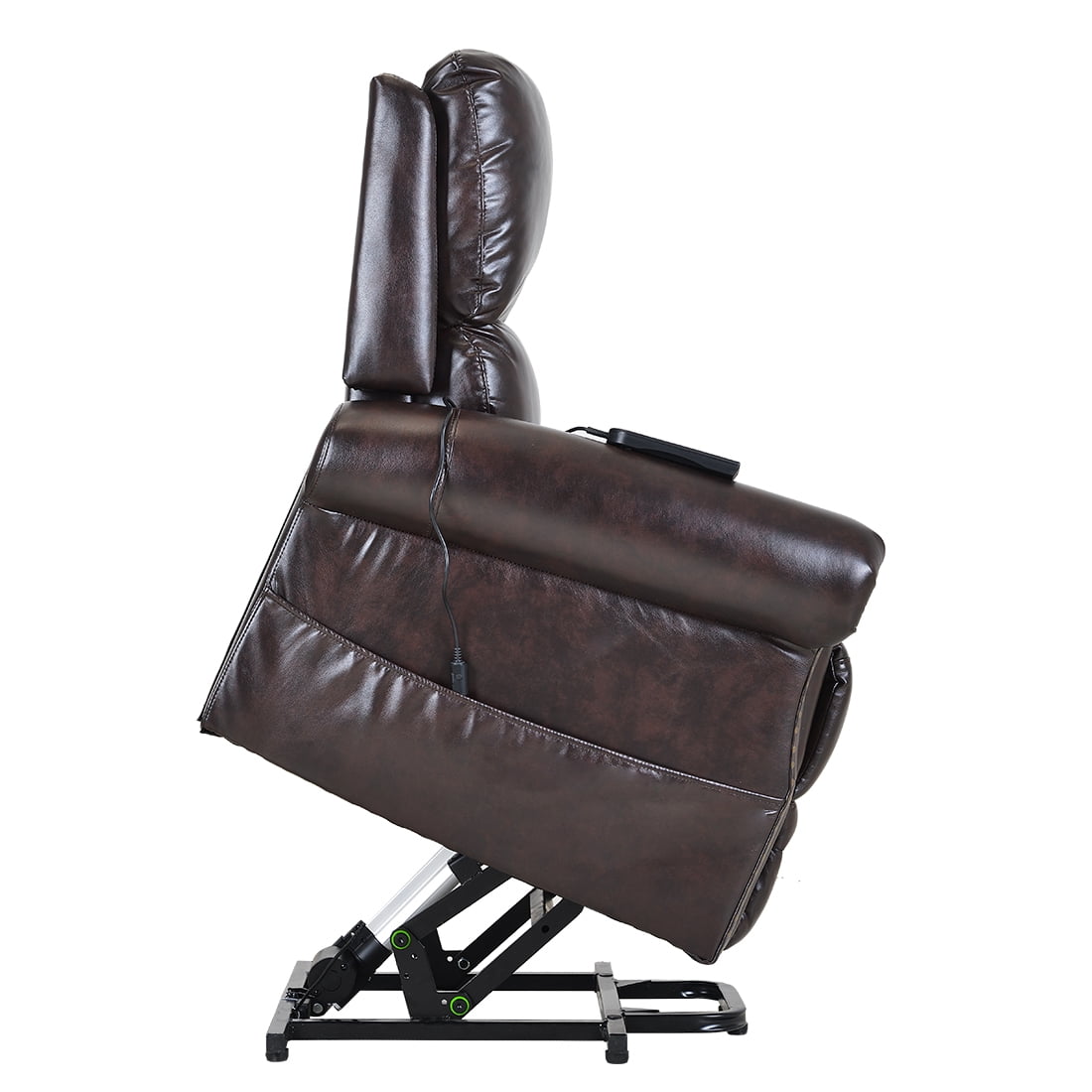 Kepooman PU Leather Power Lift Recliner Chair with Remote Control, Brown Kepooman PU Leather Power Lift Recliner Chair with Remote Control, Brown