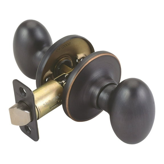 Design House 750570 Egg Passage Hall and Closet Door Knob Oil Rubbed Bronze