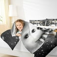 thumbnail image 4 of Feelyou Kids Xmas Snowman Queen Comforter Set, Kawaii Christmas Bird Bedding Sets, Happy Festival Reversible Bedding Comforter Set, Lightweight Room Decor,3 Pieces, 4 of 8