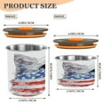 thumbnail image 3 of Food Storage Can - Keep Coffee Tea Flour & More Fresh - Ideal for Cereal Nuts & Pet Food American Flag Cat900ml, 3 of 9