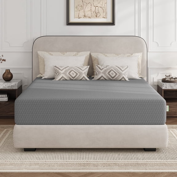 Novilla Queen Mattress 12 Inch, Queen Memory Foam Mattress for Cool Night Sleep & Pressure Relief, Wave Airflow Foam Mattresses for Heat Dissipation, CertiPUR-US Certified Mattresses in a Box