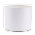 thumbnail image 3 of Bouclair White Linen Lamp Shade 8 in (20.3 cm), 3 of 4