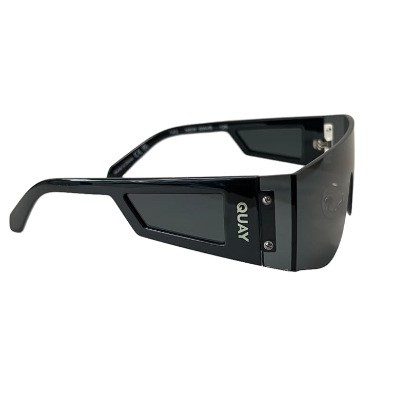 NEW Quay Australia New Wave Shield Sunglasses Black With Case Quay Australia New Wave Shield Sunglasses Black - Walmart.com main image 2