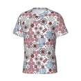thumbnail image 3 of Rocae Abstract Floral for Men's Moisture-Wicking Crew Tee - T-Shirt for Sports, Outdoor Activities, and Casual WearMedium, 3 of 9