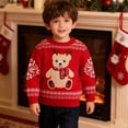 thumbnail image 4 of SILVERCELL 2-9T Boys Girls Sweaters Kids Long Sleeve Ugly Christmas Sweater Knitted Top, 4 of 8