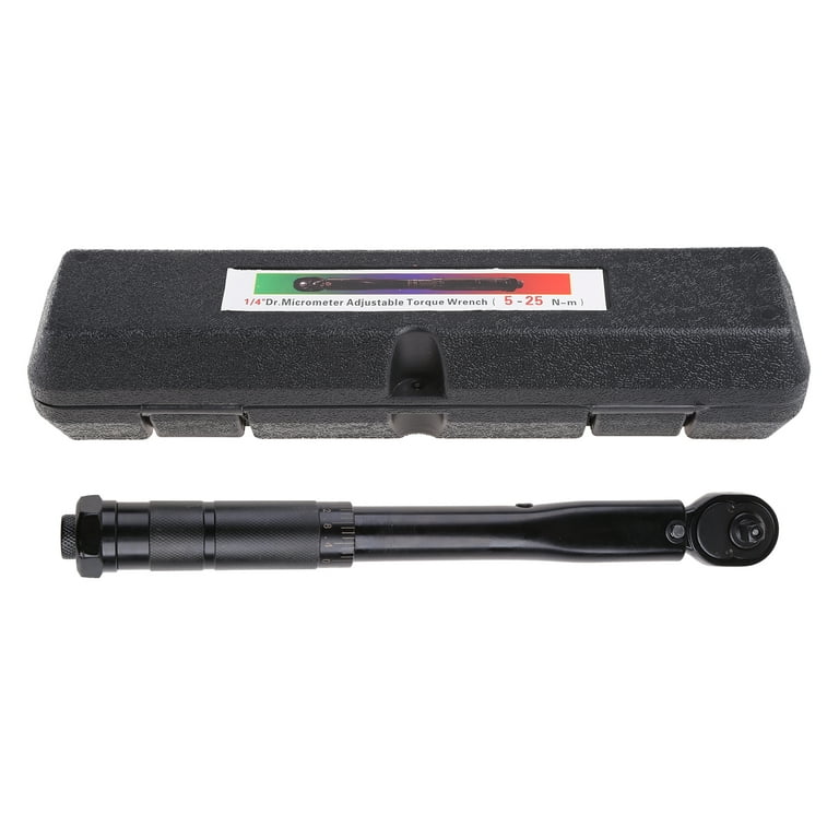 1/4 Inch Drive Dual-Direction Micrometer Torque Wrench