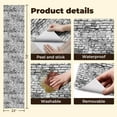 thumbnail image 4 of Peel and Stick Wallpaper Contact Paper Whitewashed White Brick Photographic Design 3D Effect Realistic Rustic Self Adhesive and Removable 24in x 118in, 4 of 8