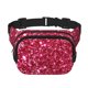 thumbnail image 1 of Fotbe Pink Glitter Cangurera Cuadrada con Estampado de Doble Capa, Bolsa de Cintura Ajustable Mini para Hombres y Mujeres, 1 of 9