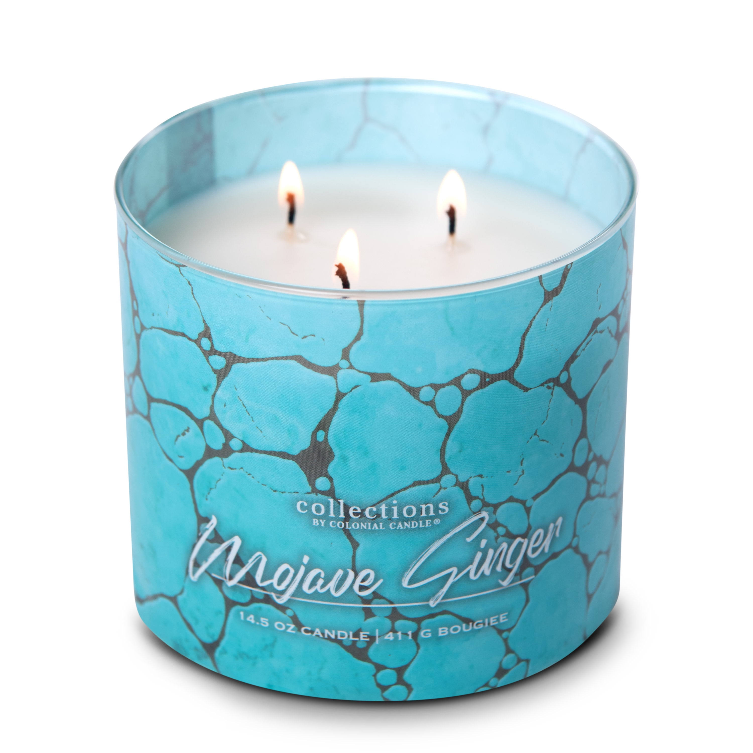 Colonial Candle Mojave Ginger 14.5 oz 3 Wick Candle, Multicolor