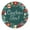 Dark Teal Green, variant on Darling Souvenir MADE WITH LOVEChristmas Wreath Theme - 2" CustomStickersPremium 80 Self-AdhesiveRoundLabels- Personalized Christmas Party FavorStickers/RoundEnvelope Seal
