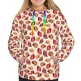 thumbnail image 3 of KLL Sea Shells for Womens Pullover Hoodie with Pocket Hooded Long Sleeve Shirts Sweatshirt for Women-X-Large, 3 of 7