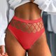 thumbnail image 3 of Gibobby Braguitas Slim Fit Sexy Color Out Hollow Seamless Mujeres Mujeres Ropa interior sólida Bragas Lencería Bragas mujer（Rojo， S), 3 of 5