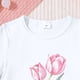 thumbnail image 4 of Conjuntos de blusas y camisas de cuello redondo y manga corta para niños, top con capucha de manga larga de color con faldas de cintura elástica, traje casual y cómodo, conjunto de poliéster para niño, 4 of 6