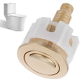 thumbnail image 4 of Botón de inodoro de doble descarga: pulsador de cabeza redonda para sistema de descarga. Fácil instalación. Accesorios de repuesto para la reparación del tanque de agua del inodoro., 4 of 7