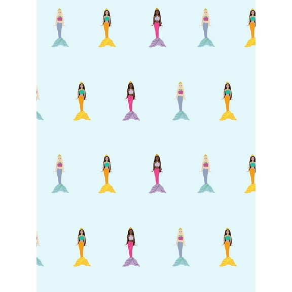 Barbie Mermaids Removable Vinyl Wallpaper, Sky