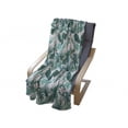 thumbnail image 3 of Hawaii Soft Flannel Fleece Throw Blanket, Exotic Summer Blooming Tropical Jungle Flowers and Leaves, Cozy Plush for Indoor and Outdoor Use, 50" x 70", Teal Seafoam, by Ambesonne, 3 of 5