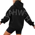 thumbnail image 2 of Neewe Women's Hoodies Long Sleeve Sweatshirts Drawstring Pullover Tops with Pocket Casual Loose Blouses Tunic, 2 of 6