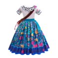 thumbnail image 3 of Vestido de princesa Mirabel de Disney para niñas, traje de Encanto para Cosplay, Carnaval, fiesta de cumpleaños, disfraz de Encanto para niños y bolsa, 3 of 4