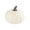 White, variant on Mskk Small Velvet Fake Pumpkin Halloween Decoration, 2.7x3.4" Soft Flocked Mini Artificial Pumpkins Ornaments Table Decor for Halloween Farmhouse Display