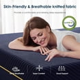 thumbnail image 3 of Hypoallergenic Queen Size Mattress, 12in Gel Memory Foam Medium Firm Mattress in a Box, Removable Washable Cover, Pressure Relief, Low Motion Transfer, CertiPUR-US, Navy Blue, 3 of 7