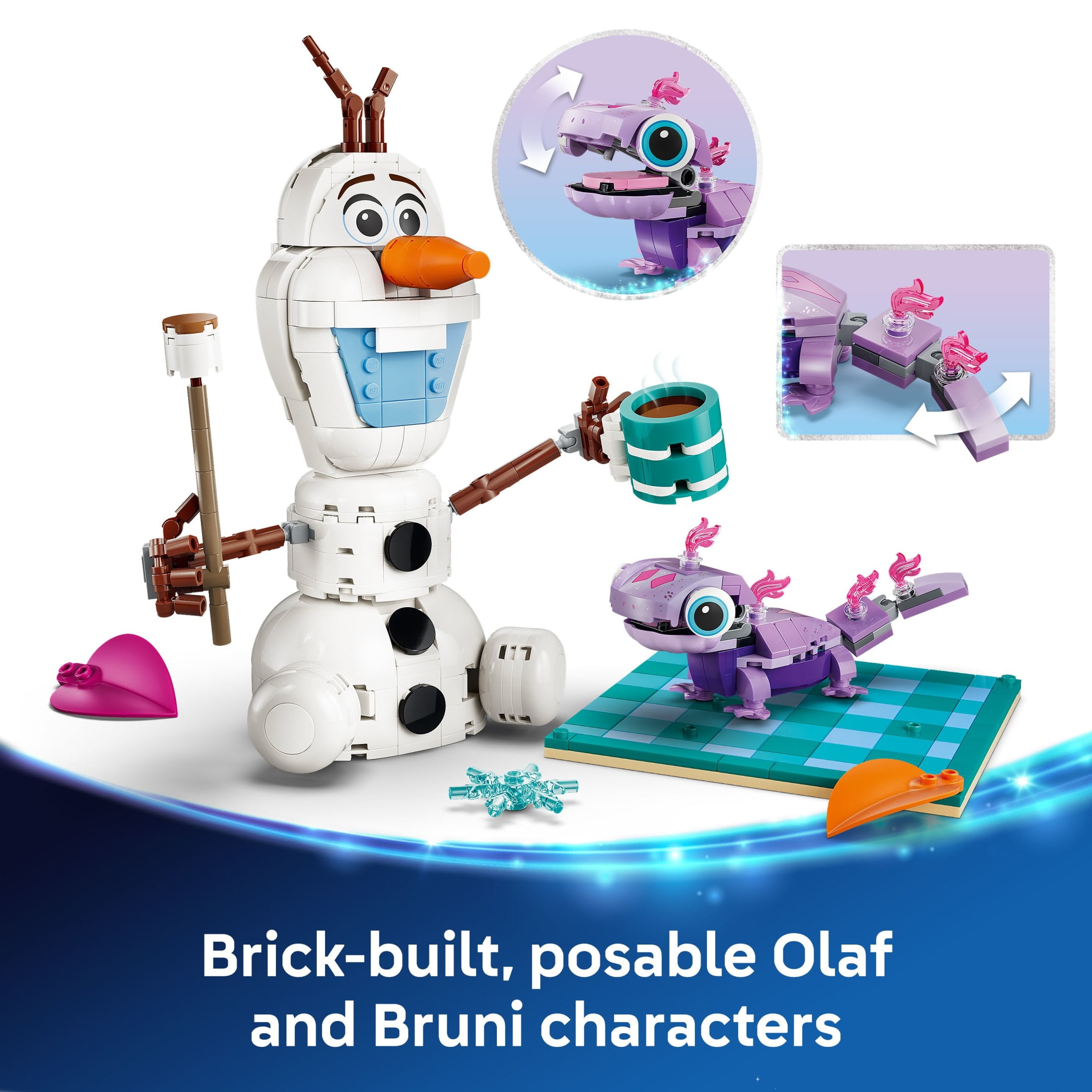 LEGO Disney Frozen Olaf and Bruni’s Picnic Fun Building Toy - Frozen Toys for Girls & Boys, Ages 7+ - Disney Gifts for Kids & Fans - 43287