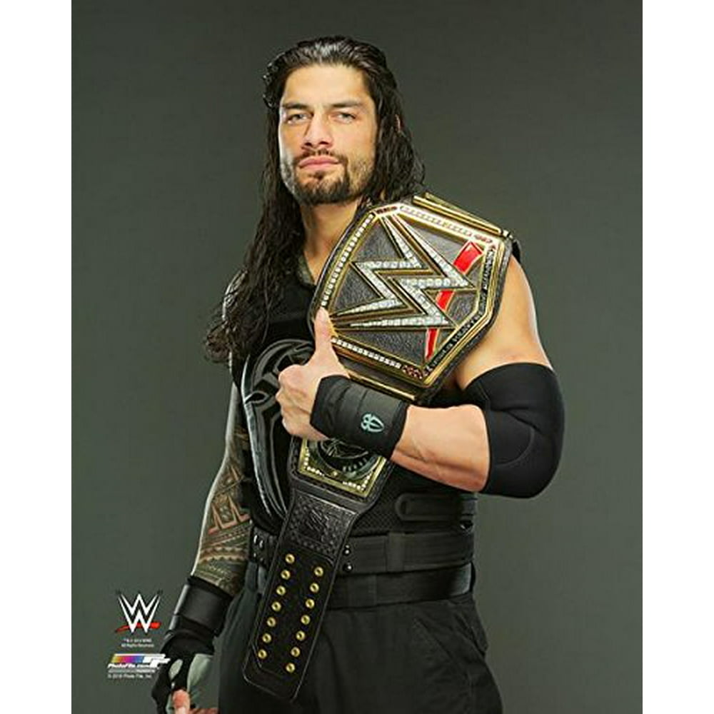 Roman Reigns World Heavyweight Championship Belt Photo (Size 8" x 10