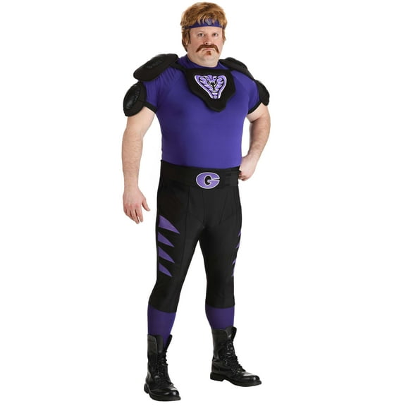 Plus Size Dodgeball Purple Cobra Costume for Men