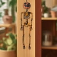 thumbnail image 2 of Halloween Poseable Skeleton Decor - 17" Flexible Skull & Bone Animatronic for Outdoor Scary Displays, Lawn Haunts & Spooky Parties, 2 of 4