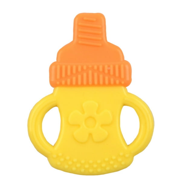 Juguetes para la dentición del bebé - Mordedores orgánicos naturales libres de BPA de silicona seguros para el congelador para bebés recién nacidos, suaves y texturizados - Regalo de la ducha de los bebés, hervidor de agua brillar Electrónica