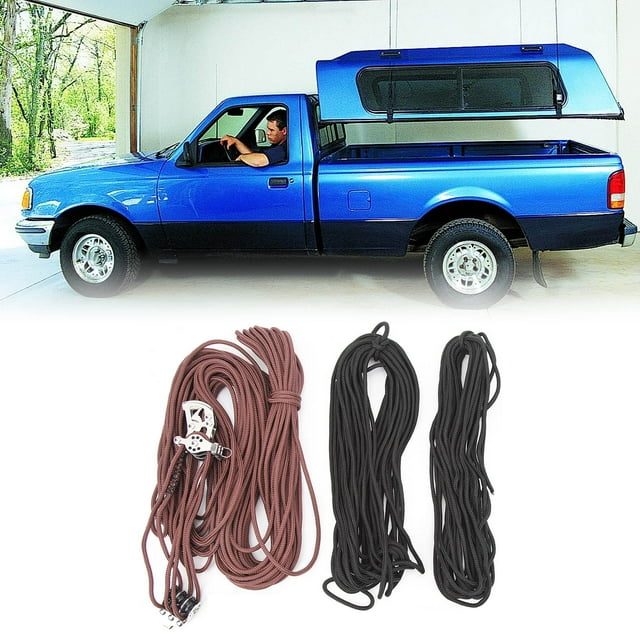 Garage Storage Hoist, 45 To 145lbs 6:1 Mechanical For 7803. 10ft 3.05m Box Ceiling Storage Hoist For Pickup Trucks