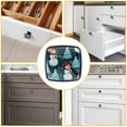 thumbnail image 6 of 4 Pcs Cabinet Handle Drawer Pulls Christmas Snowman Knobs with Screws Square Furniture Office Cabinet Knob Decoration, 6 of 7