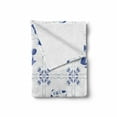 thumbnail image 2 of Vintage Blue Soft Flannel Fleece Throw Blanket, Symbolic Dutch Cultures with Clogs Canal Houses and Tulips, Cozy Plush for Indoor and Outdoor Use, 50" x 60", Violet Blue and White, by Ambesonne, 2 of 6