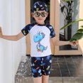 thumbnail image 4 of Traje de baño de 3 piezas para niños Traje de baño de niño Traje de baño de 3 piezas Edad 2-12 Bebé Niño Niño Niño Traje de baño de verano Pantalones cortos Estampado de dibujos animados Traje de bañ Irfora Traje de baño de 3 piezas para niños, 4 of 7