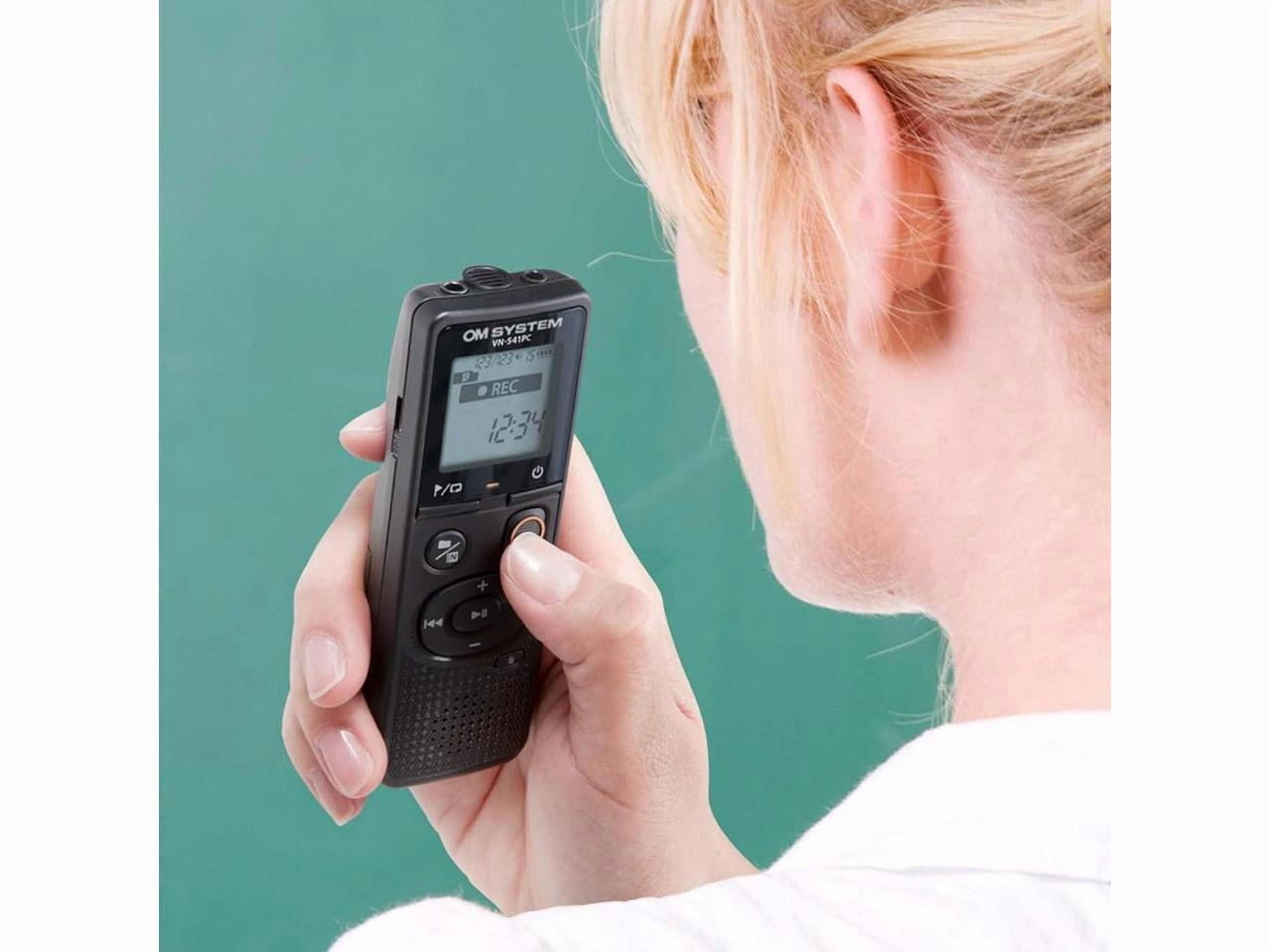 OM SYSTEM VN-541PC 4GB Digital Voice Recorder, Black #V420040BU000