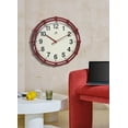 thumbnail image 2 of Infinity Instruments Skipper Plastic 16" Indoor Wall Clock with Quartz Movement for Accurate Timekeeping, Red, 2 of 7