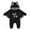 Z-ZBlack1, variant on Shinyii Baby Boy Girl Romper Bat Shaped Playsuit Jumpsuit, Sizes 0-24M
