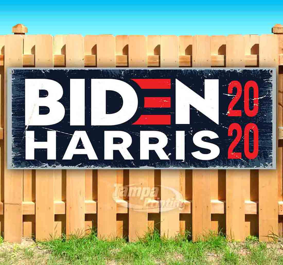 Store Flag, New Many Sizes Available Joe Biden President 2020 13 oz Heavy Duty Vinyl Banner Sign with Metal Grommets Advertising 