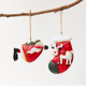 thumbnail image 3 of Iron Christmas Santa Claus Pendant Merry Christmas Tree Decorations Red Green Snowman Xmas Tree Pendant Gift New Year Navidad, 3 of 5