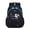 Black, variant on GobdXE Back To School Unisex Student Astronaut Space Print Backpack Multi Pocket Water Resistant Daily Daypack Size:Small Size