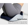 thumbnail image 3 of Serengeti Orthopedic Seat Cushion, Seat Cushion, Serene Sitz Cushion, Memory Foam Seat Chair Cushion, Pressure Relief Seat Cushion, Back Pain Relief, for Long-Term Office Car (Gray), 3 of 8