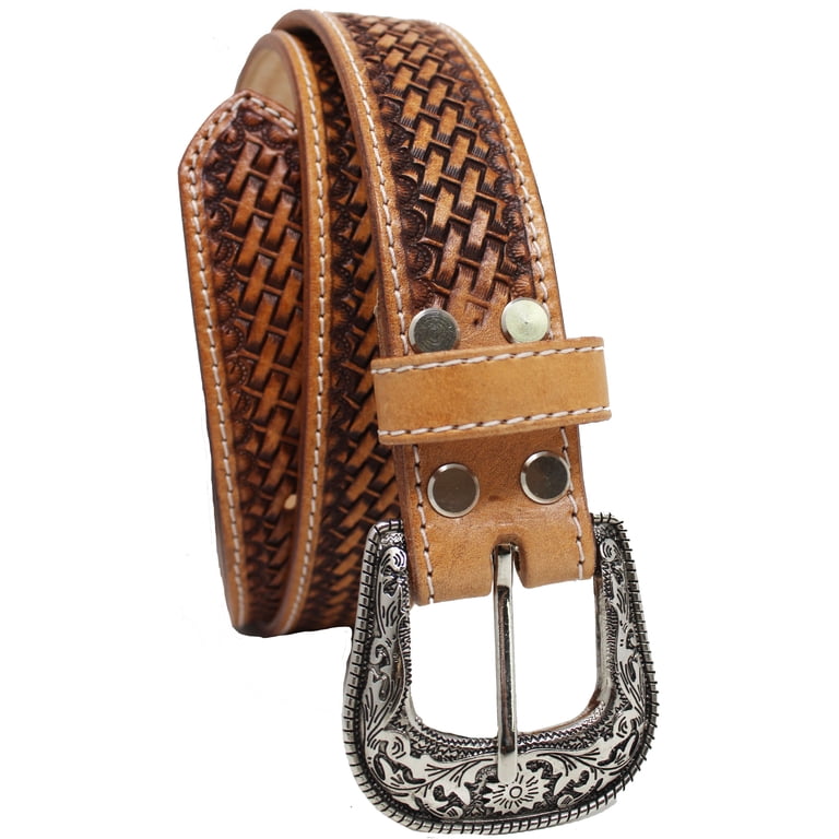 Beaded leather belt size 28” Vintage Southwestern Beaded Leather Belt By Eddie Bauer 28  main image 2