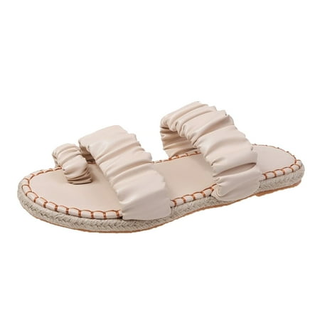 

adviicd Lace Up Sandals Sandals For Women Comfort Bohemian Rhinestone Casual Beach For Womens Sandals Trendy