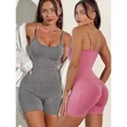 thumbnail image 5 of Mono deportivo para mujer, pantalones cortos de gimnasio, mameluco de Yoga para mujer, sujetador de soporte alto, monos deportivos para hacer ejercicio, medias realzadoras, 5 of 5