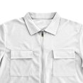 thumbnail image 5 of Tisuna Men'S Shirts Short Sleeve Zipper Down Quick Dry Summer T-Shirts Mens Classic Collared Casual Shirts With Pocket For Outdoor Performance White Size Xxxl, 5 of 6