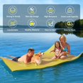 thumbnail image 3 of Floating Mat - Lily Pad - Water Mat - 8 x 4 Ft Floating Mat for Lake, 3-Layer Tear-Resistant XPE Foam with a 16.4' Elastic Bungee Tether for Lake, Beach, Ocean, Pool(8' x 4' x 1.3"), 3 of 5