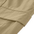 thumbnail image 7 of Summer Casual Mens Shorts Drawstring Elastic Waist Solid Color Short Pants with Zipper Pockets Fathers Gift, 7 of 7